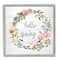 Stupell Industries Hello Spring Floral Egg Wreath Framed Giclee Art